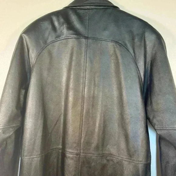 Savannah Women’s Leather Jacket Black color Size L midi length - Picture 8 of 11